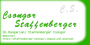 csongor staffenberger business card